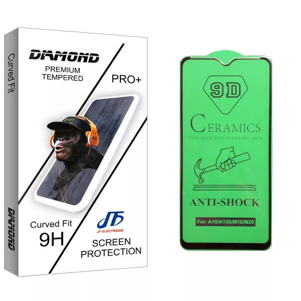 محافظ صفحه نمایش سرامیکی جی اف مدل Diamond glass مناسب برای گوشی موبایل سامسونگ Galaxy M20