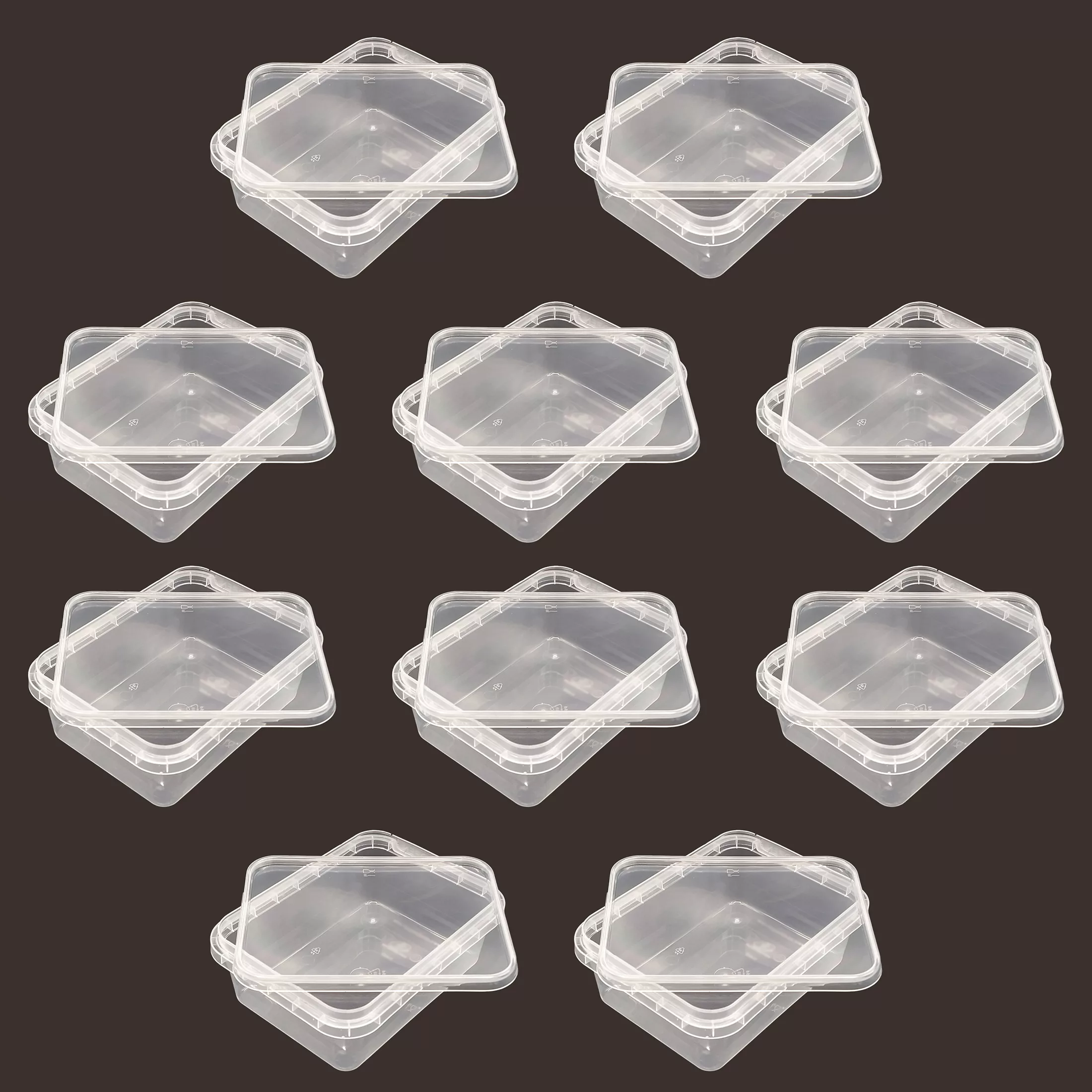 ظرف نگهدارنده پولاد پویش مدل فریزری کد 400cc بسته 10 عددی