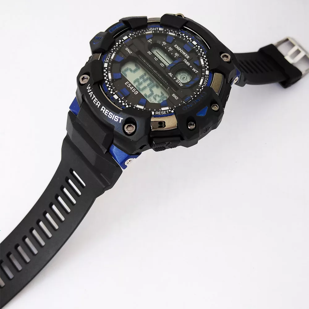 ساعت مچی دیجیتال مردانه امپاور مدل اسپرت ضدآب استخری چراغدار ورزشی SPORT کد687