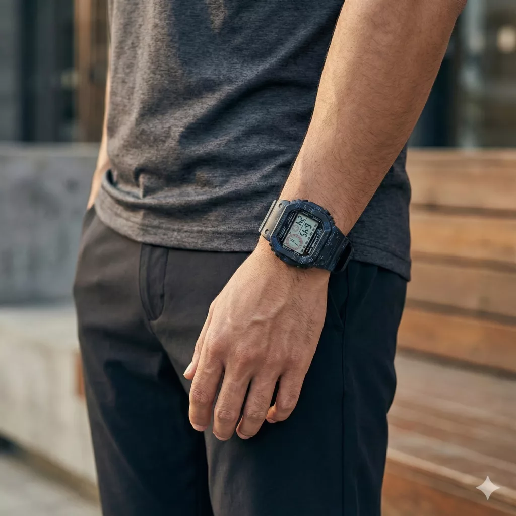 ساعت مچی دیجیتال لاسیکا مدل اسپرت تک زمانه کرنوگراف بند پیو کد L7