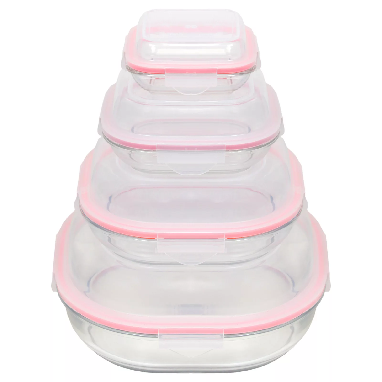 ظرف نگهدارنده لیمون مدل GLASS CONTAINER مجموعه 4 عددی