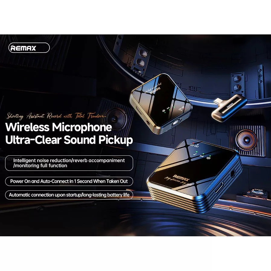 میکروفن بی سیم ریمکس مدل K12 با درگاه اتصال لایتنینگ