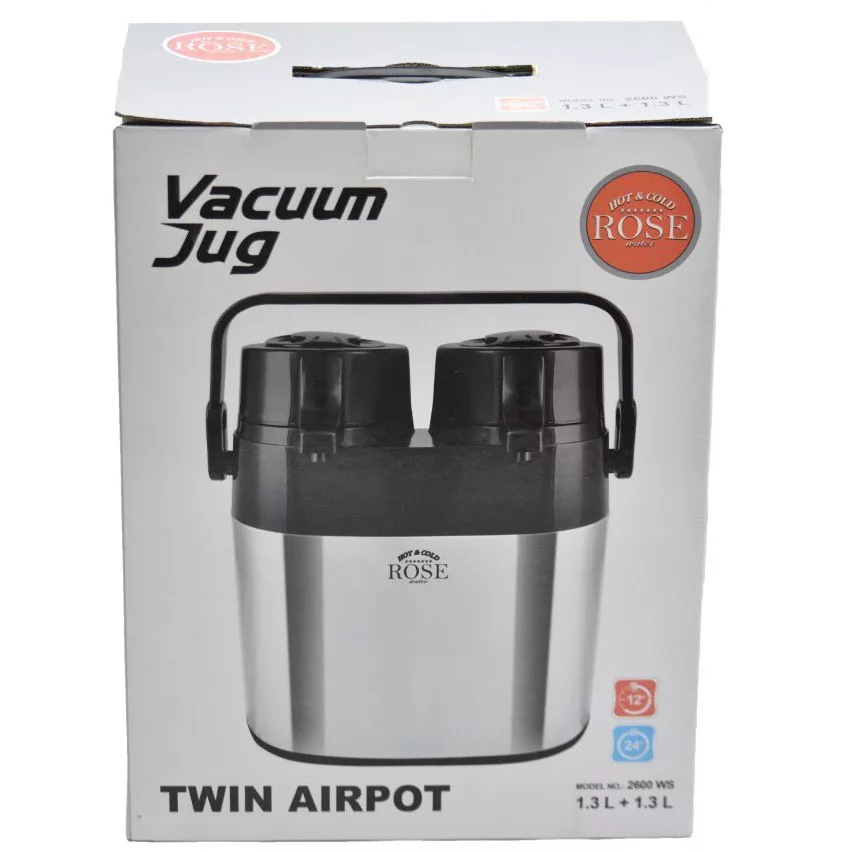 فلاسک دوقلو رز مدل UN-8127 گنجایش 2.6 لیتر