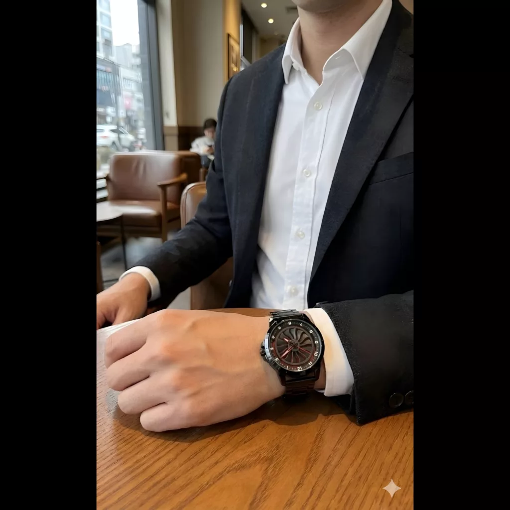 ساعت مچی عقربه‌ای کوارتز مردانه مدل اسپرت لوکس رینگ چرخان کد vi1