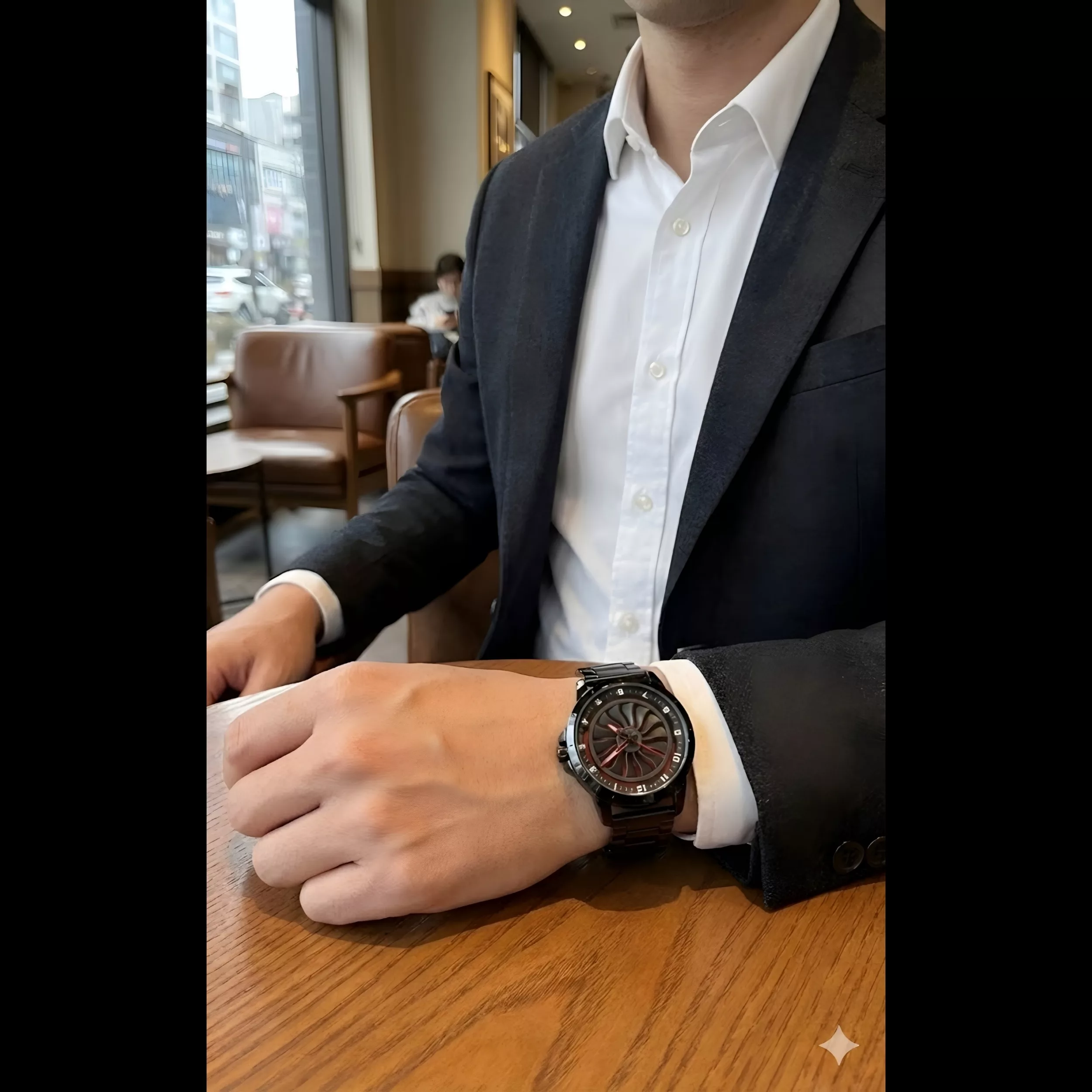 ساعت مچی عقربه‌ای کوارتز مردانه مدل اسپرت لوکس رینگ چرخان کد vi1