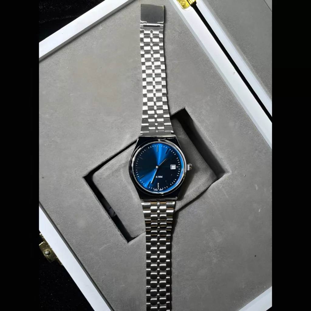 ساعت مچی عقربه‌ای کوارتز مردانه مدل کلاسیک دیت جاست بند استیل کد ۱