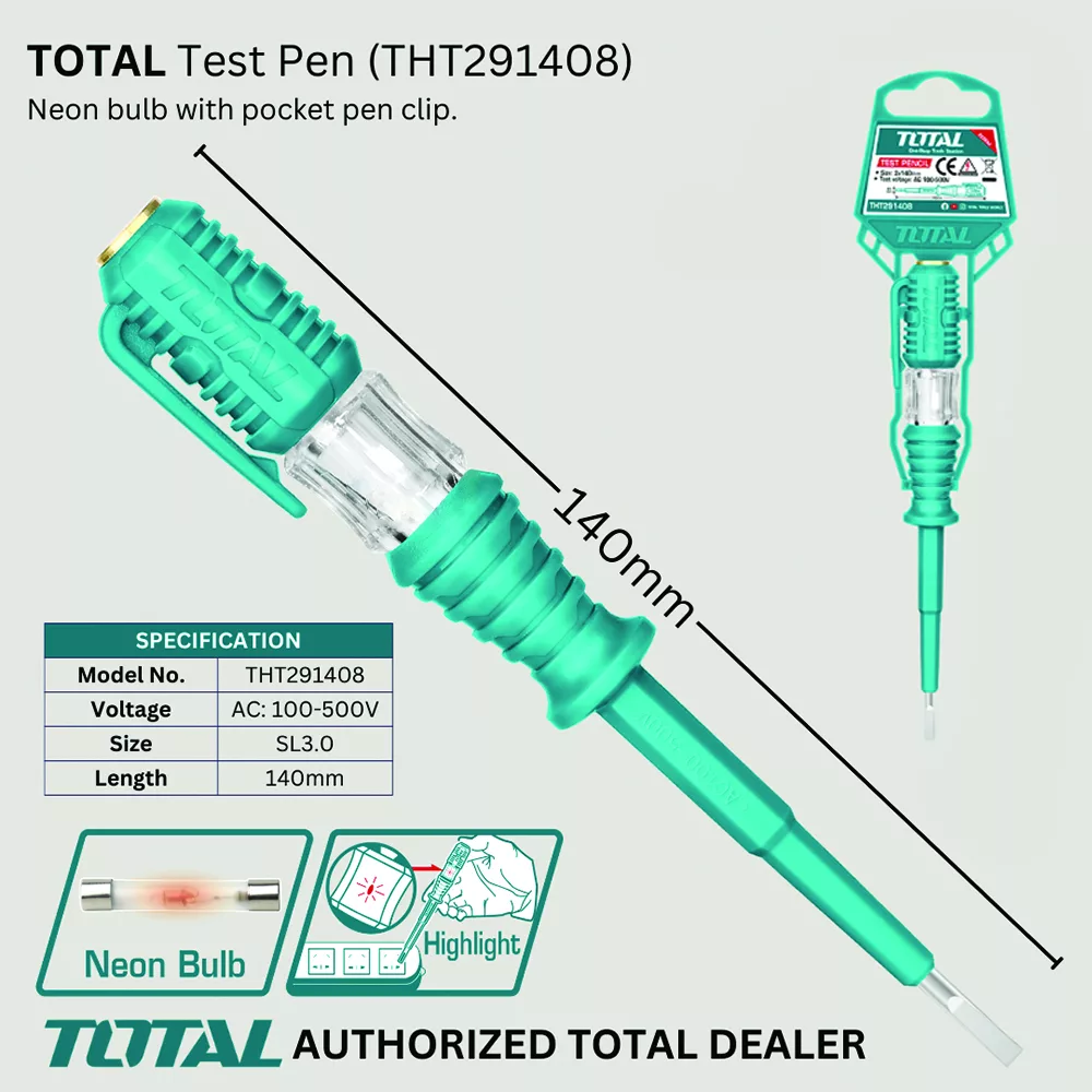 فازمتر  توتال مدل THTA291408 سایز 14 سانتی متر