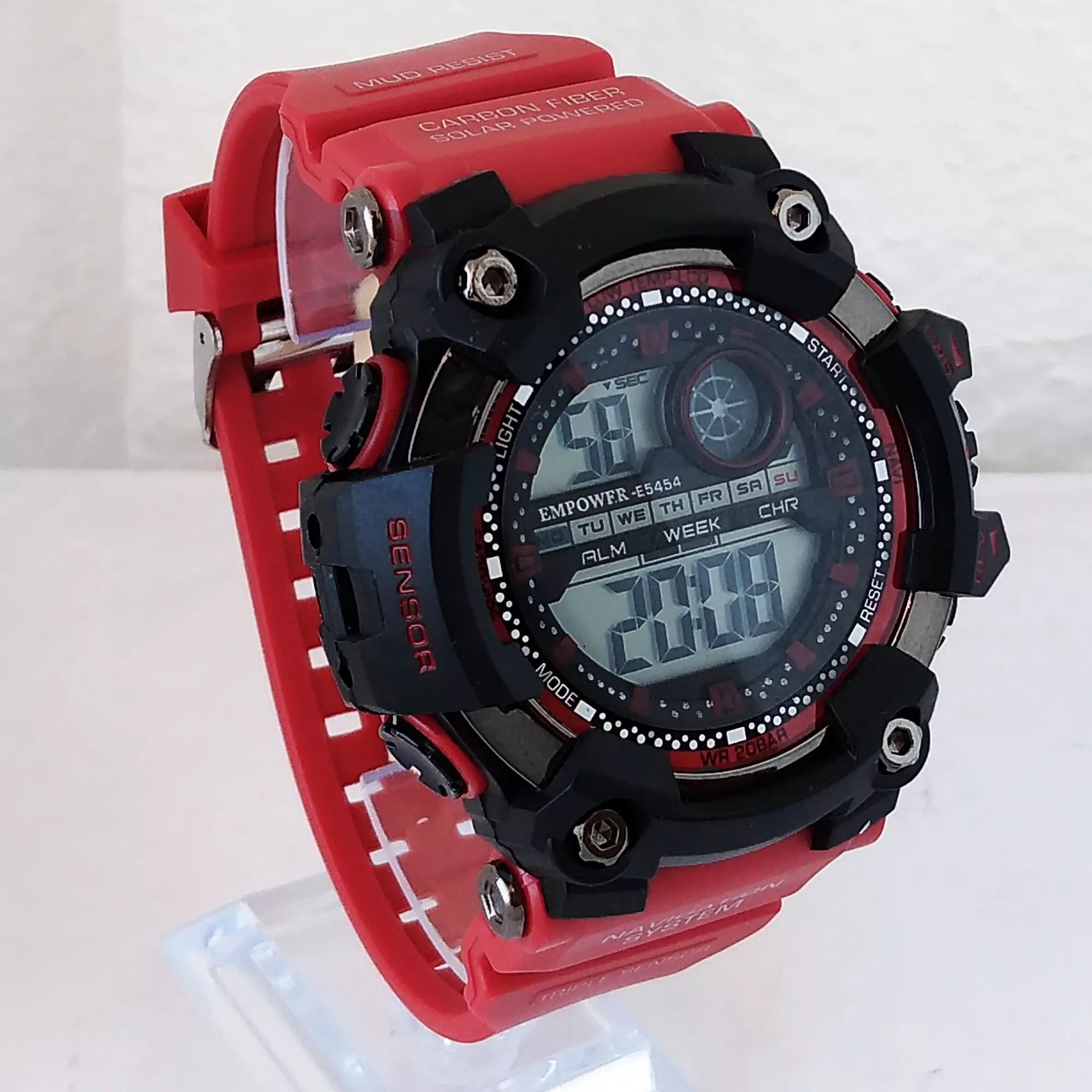 ساعت مچی دیجیتال مردانه امپاور مدل اسپرت ضدآب استخری چراغدار SPORT کد 15