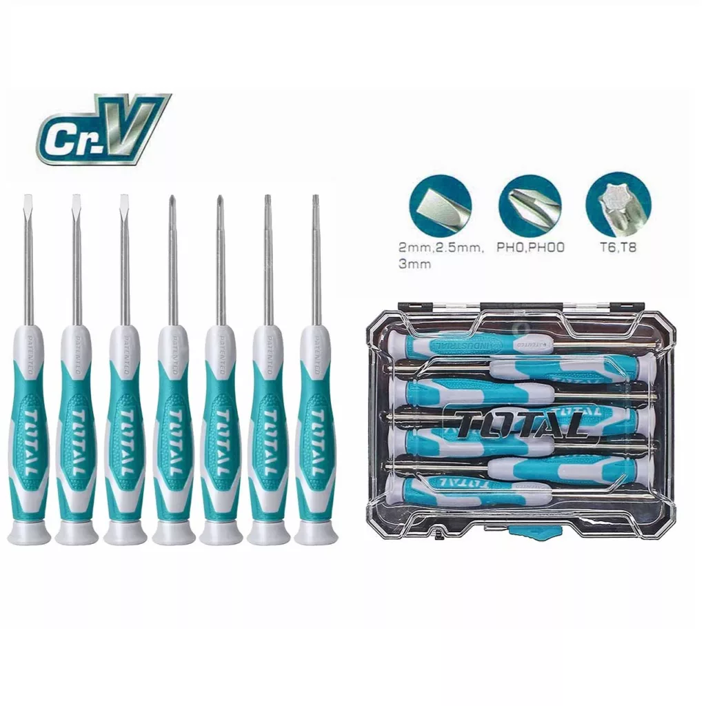 پیچ گوشتی توتال مدل THT250726 مجموعه 7 عددی