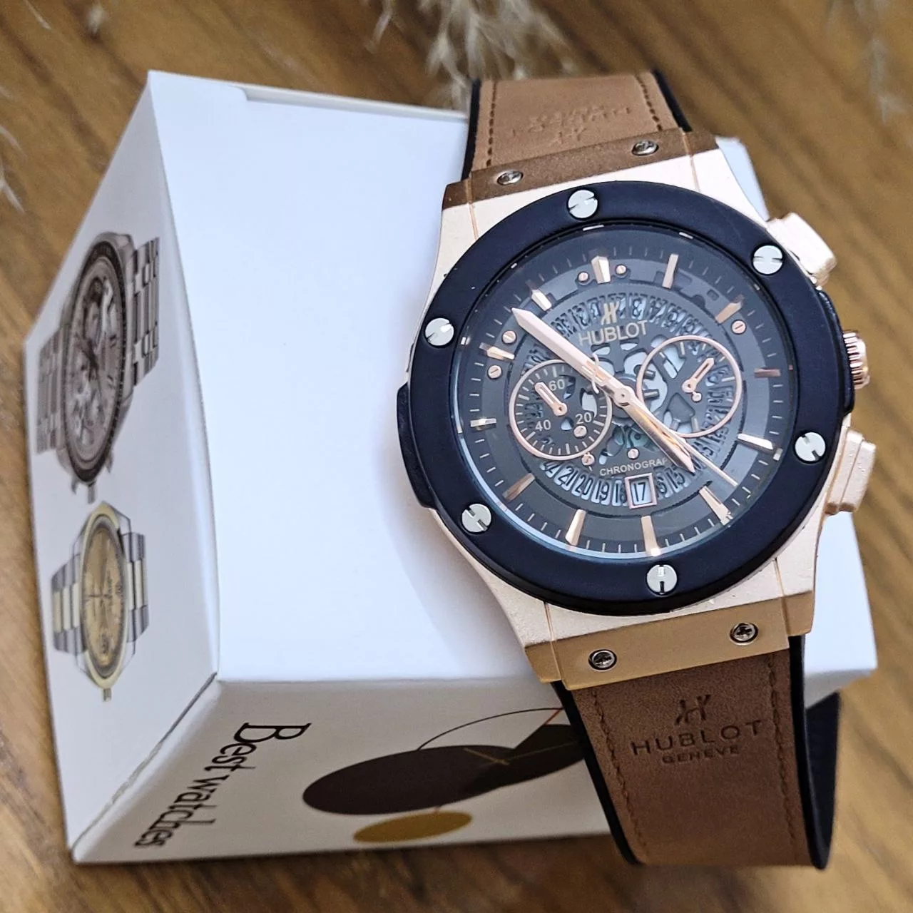 ساعت مچی عقربه‌ای مردانه  مدل اسکلتون رینگدار grroz