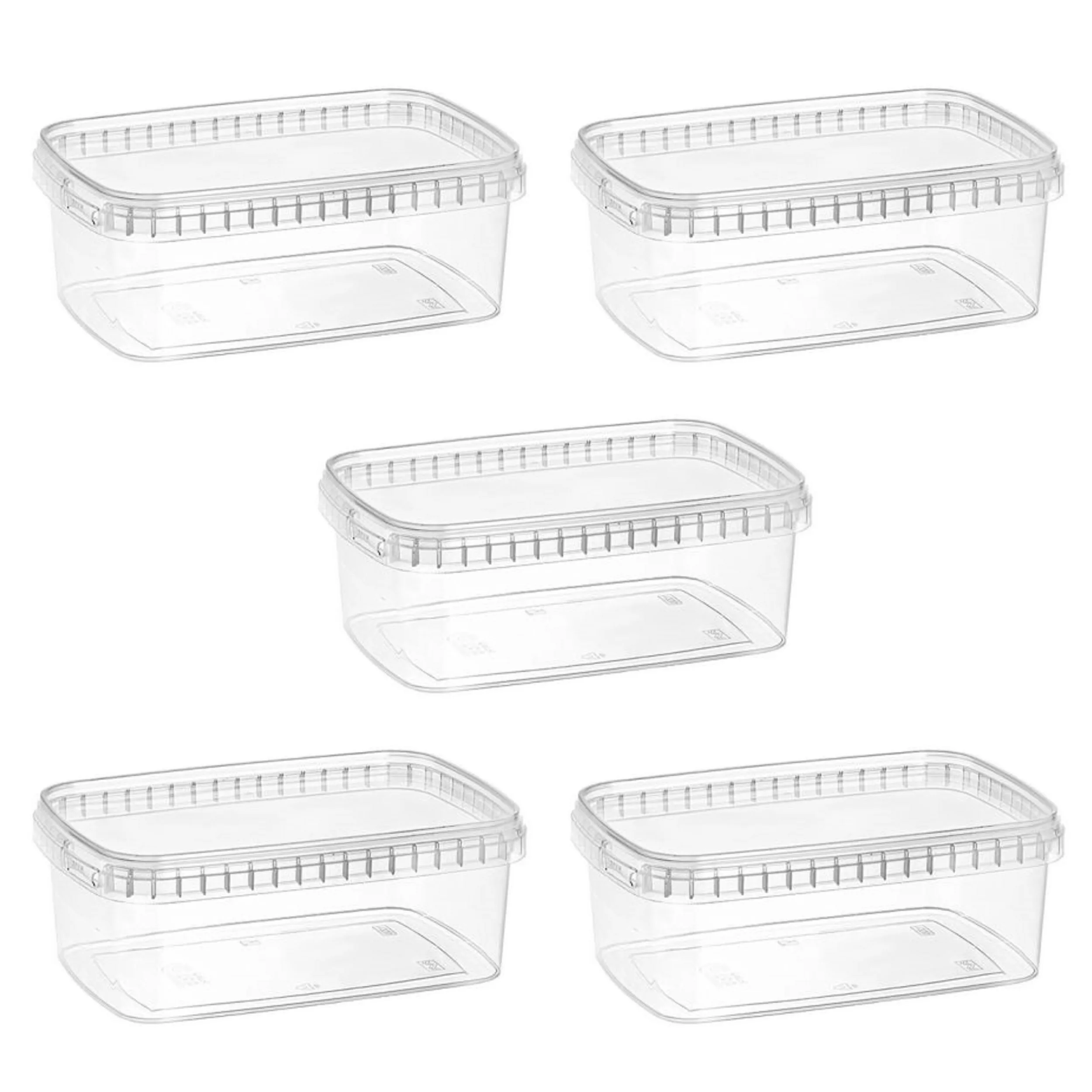 ظرف نگهدارنده طب پلاستیک مدل 1200C بسته 5 عددی