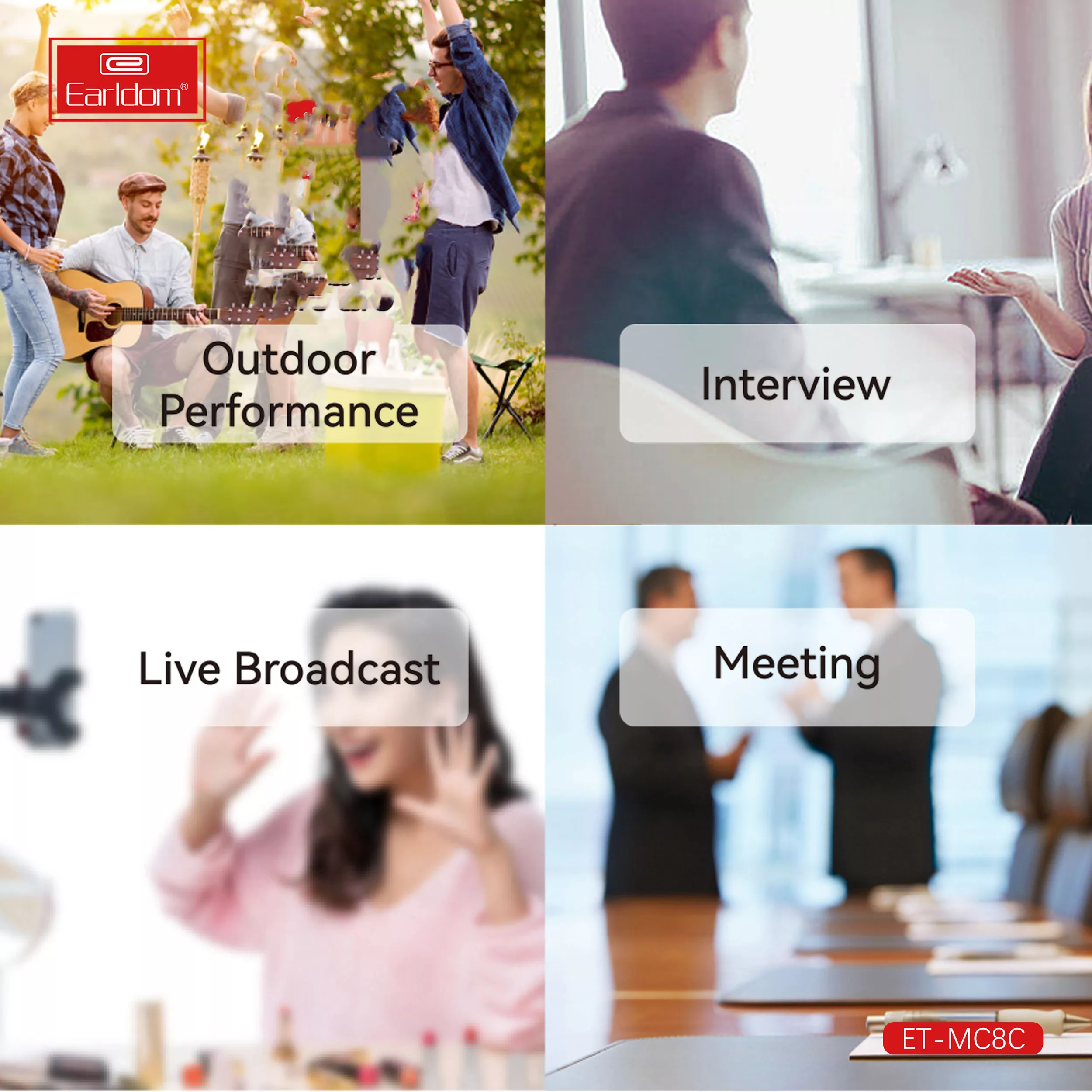 میکروفن یقه ای ارلدام مدل USB TYPE-C MC8C