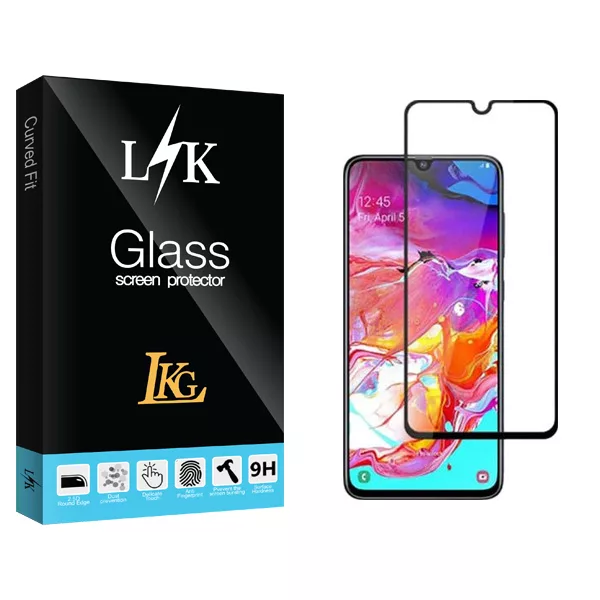 محافظ صفحه نمایش ال کا جی مدل LK Glass مناسب برای گوشی موبایل سامسونگ Galaxy A70