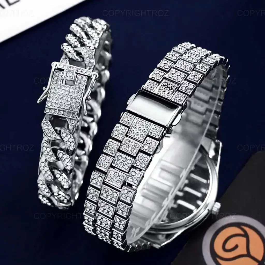 ساعت مچی عقربه‌ای مردانه مدل فول نگین دیت جاست Rd