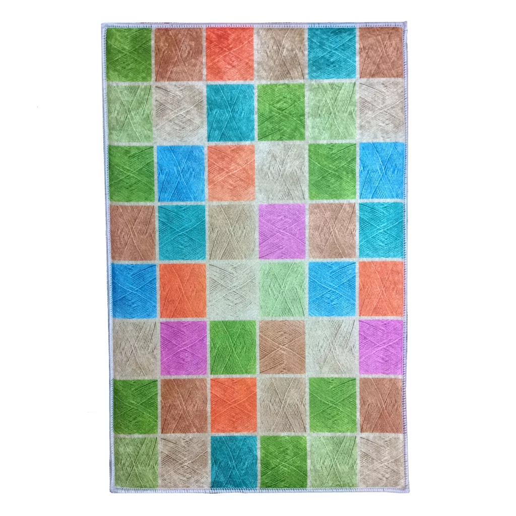 پادری مدل ترمزدار مستطیل طرح رنگارنگ سایز 40×60 سانتی متر