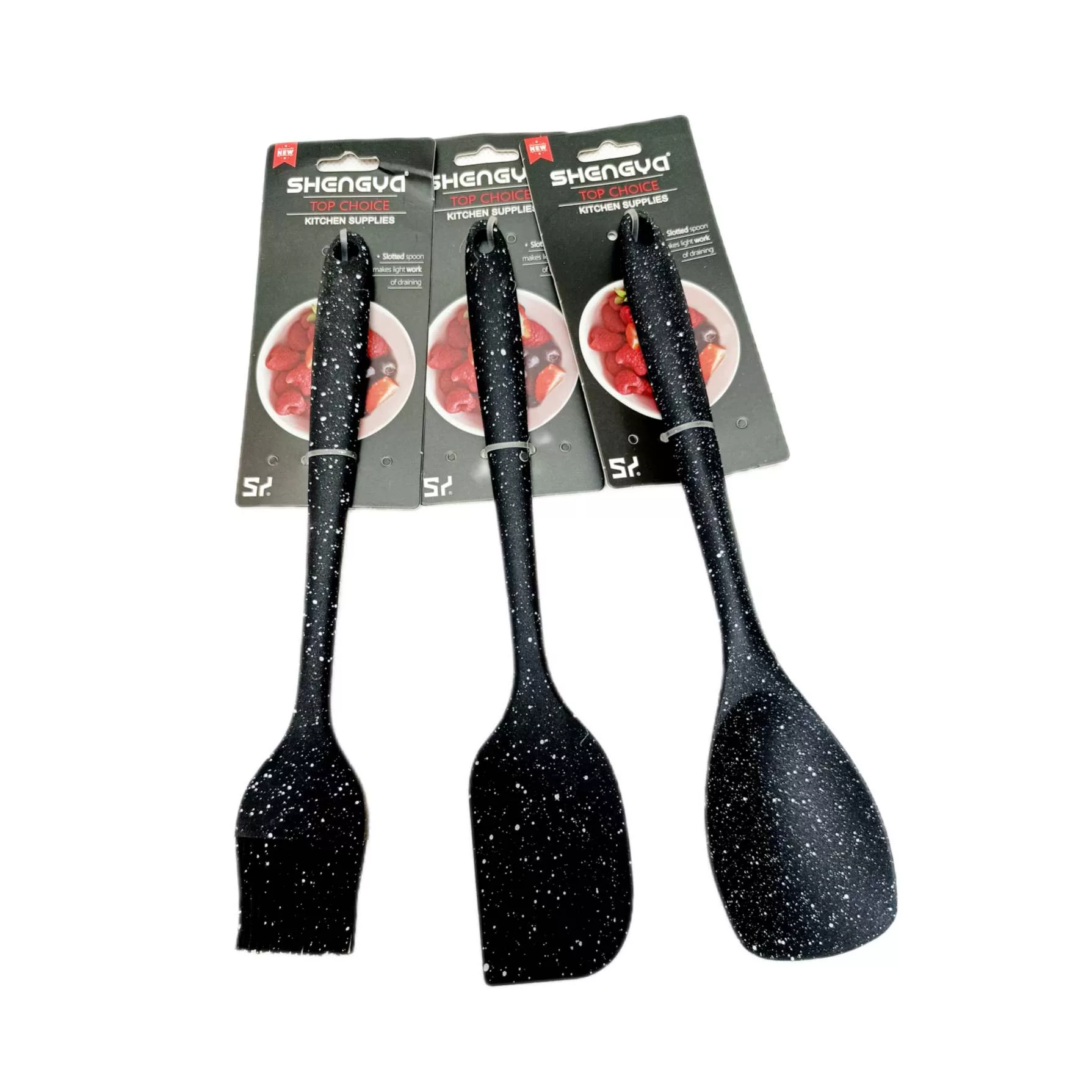 سرویس کفگیر و ملاقه 3 پارچه شنگیا مدل سیلیکونی کهکشانی کد NEW4433 سرویس کفگیر و ملاقه 3 پارچه شنگیا مدل سیلیکونی کهکشانی کد NEW4433