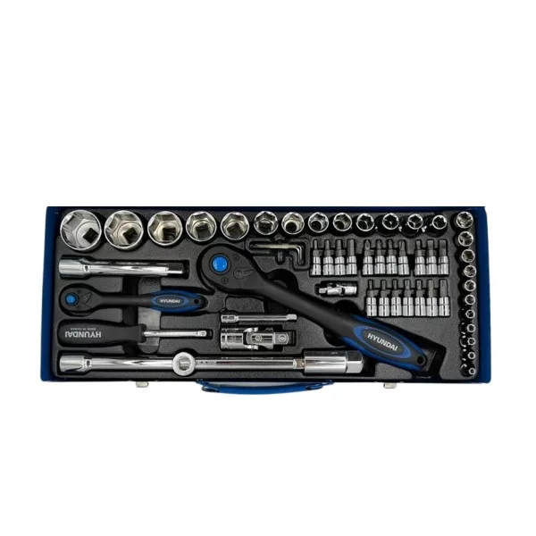 آچار بکس هیوندای مدل  HT9156 مجموعه 56 عددی