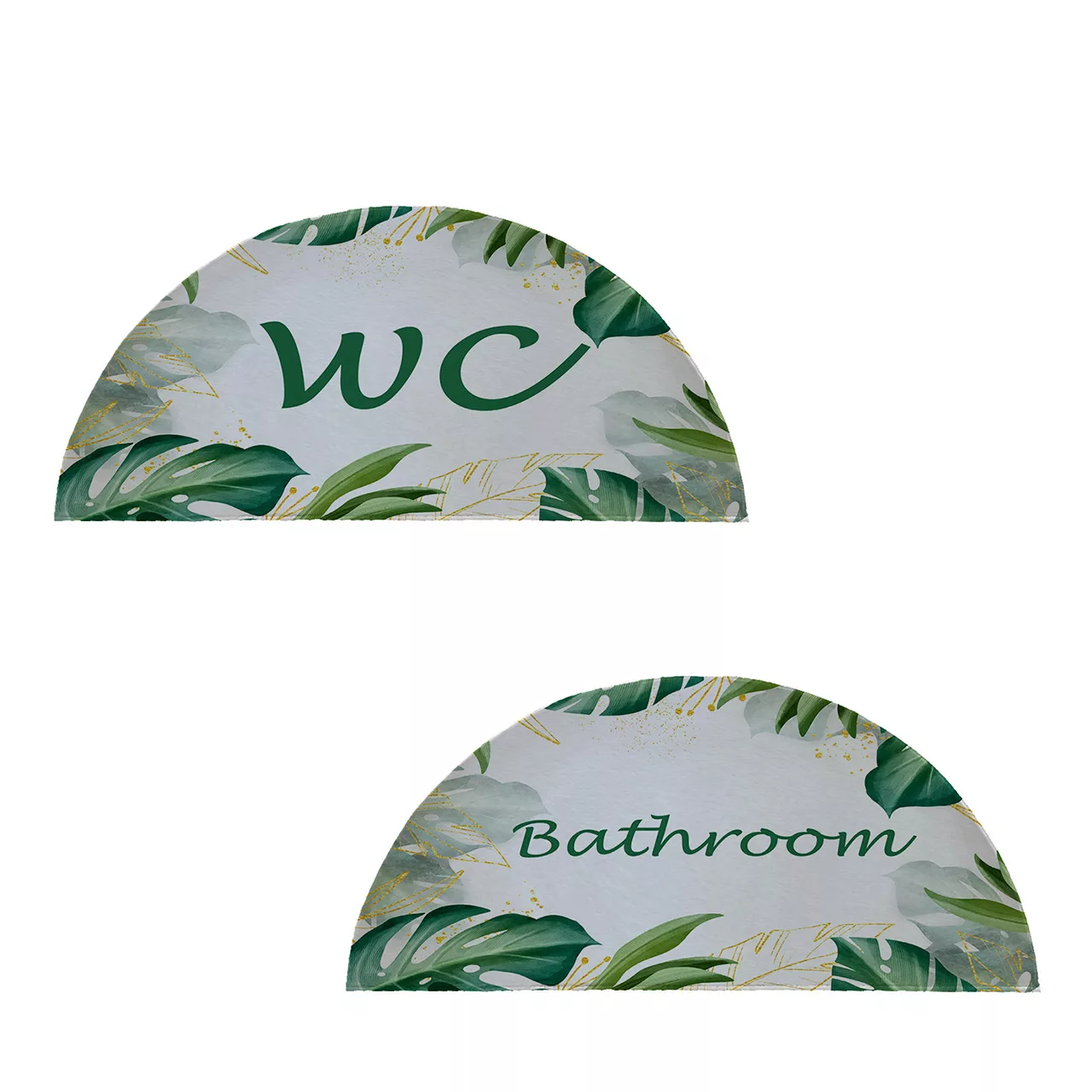 پادری طرح حمام و سرویس بهداشتی نیم دایره کد 8735 مجموعه دو عددی