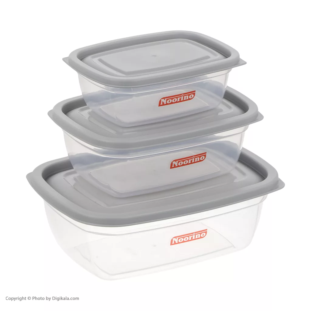 ظروف نگهدارنده نورینو مدل سرو مجموعه شش عددی