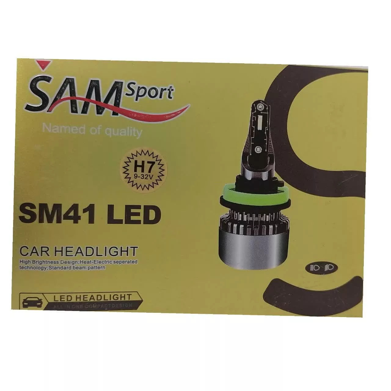 لامپ هدلایت سام مدل sm41 بسته 2 عددی
