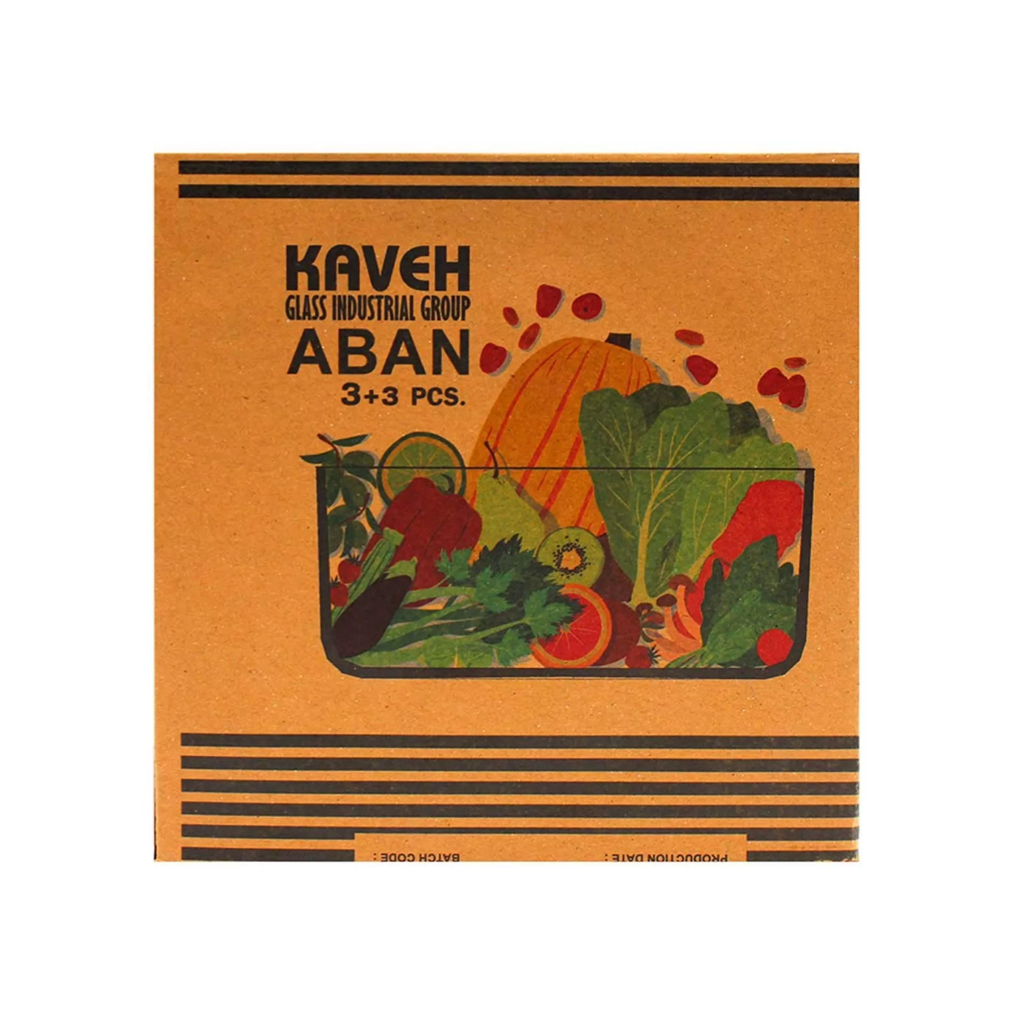 ظرف نگهدارنده کاوه کد 1155 مجموعه 3 عددی