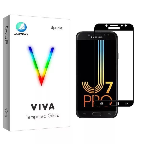محافظ صفحه نمایش جانبو مدل FUL مناسب برای گوشی موبایل سامسونگ Galaxy J7 Pro