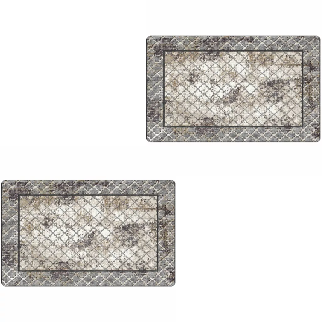 پادری مدل پتینه رویه مخمل طرح ترک کد D.250 مجموعه دو عددی