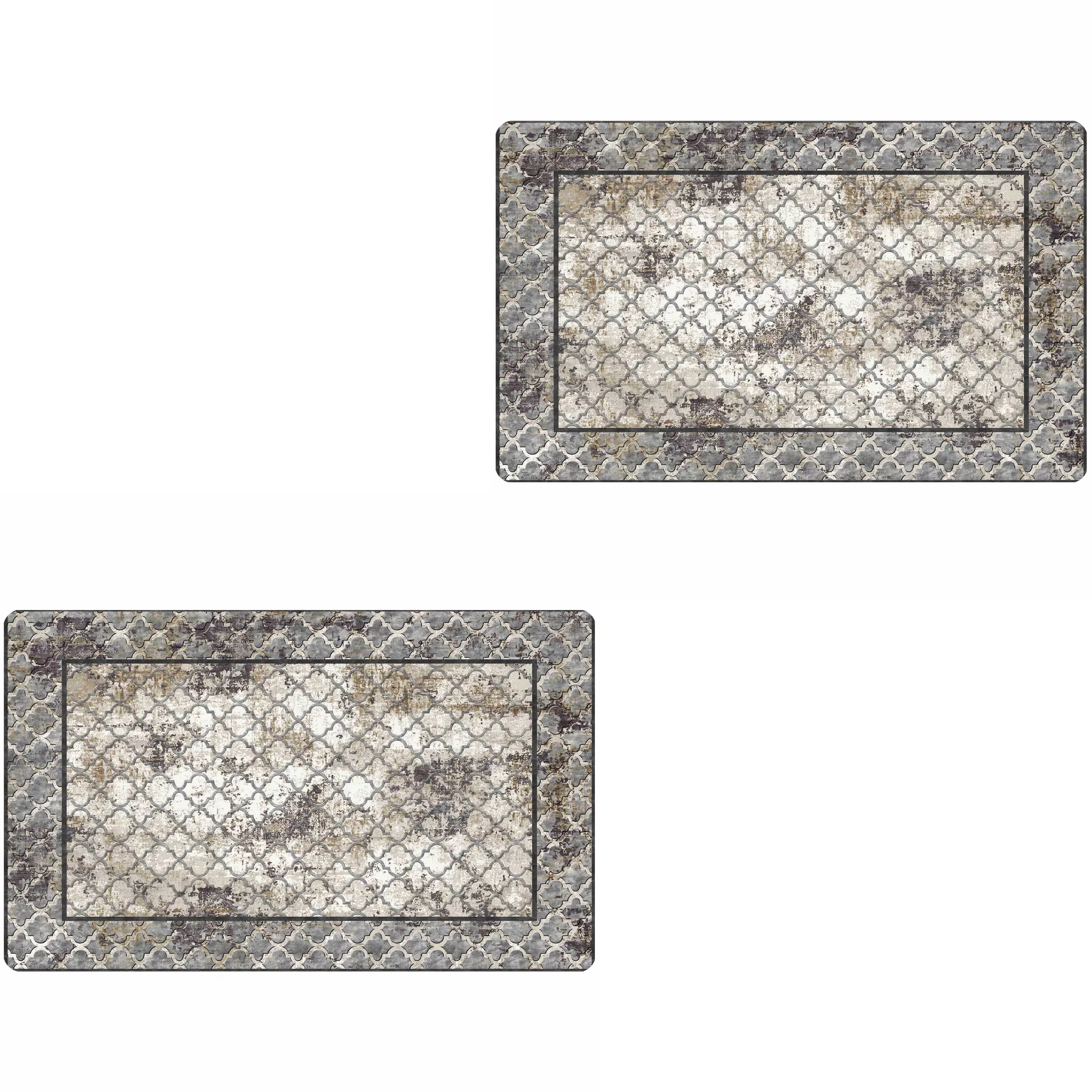 پادری مدل پتینه رویه مخمل طرح ترک کد D.250 مجموعه دو عددی