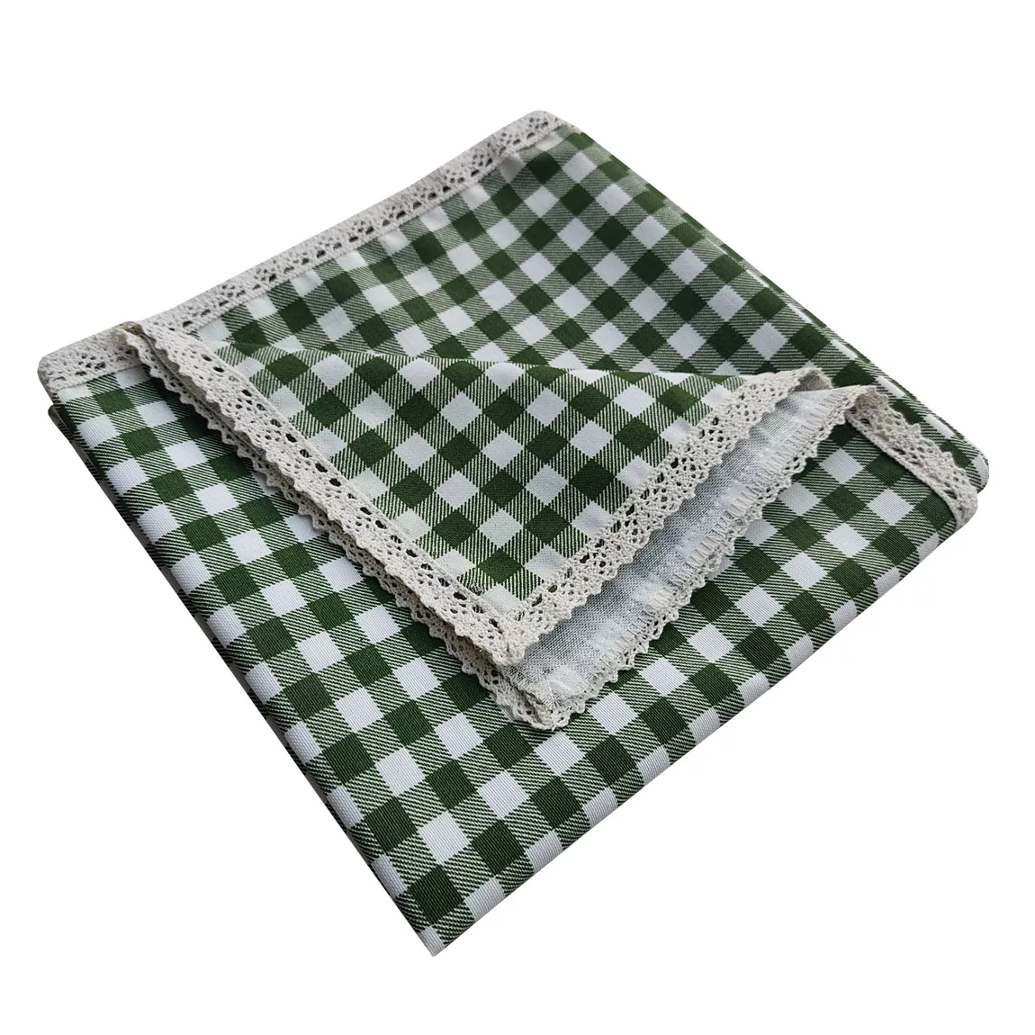 سفره 4 نفره نساجی دُر هنر یزد مدل cotton-sbz سایز 90×90 سانتی متر