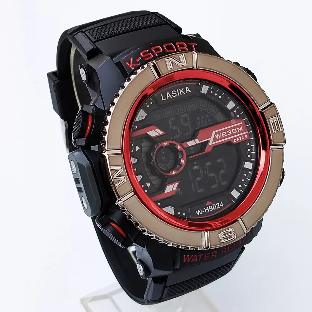 ساعت مچی دیجیتال مردانه مدل چراغدار کرنومتردار  کد 572.9