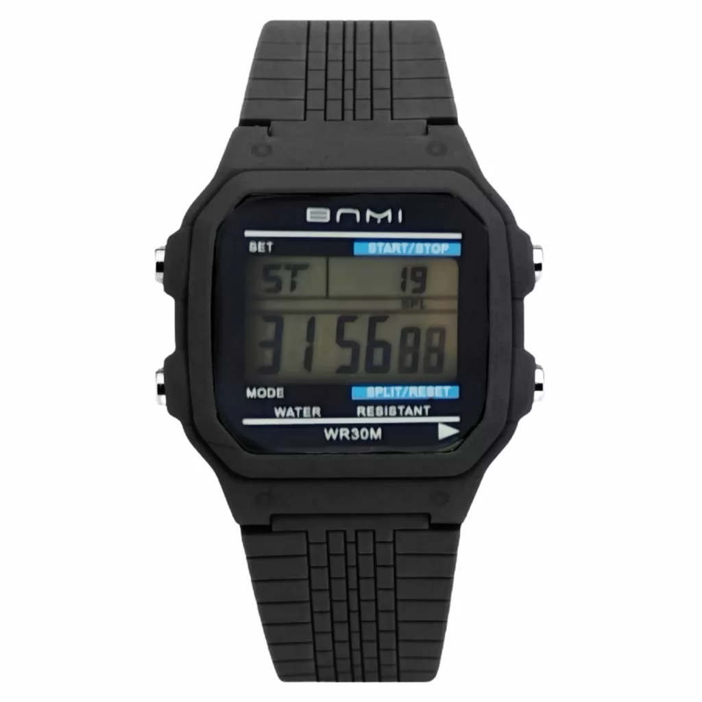 ساعت مچی دیجیتال بنمی مدل کوارتز تک زمانه اسپرت کرنومتر دار ضد آب بند پیو کد ۲
