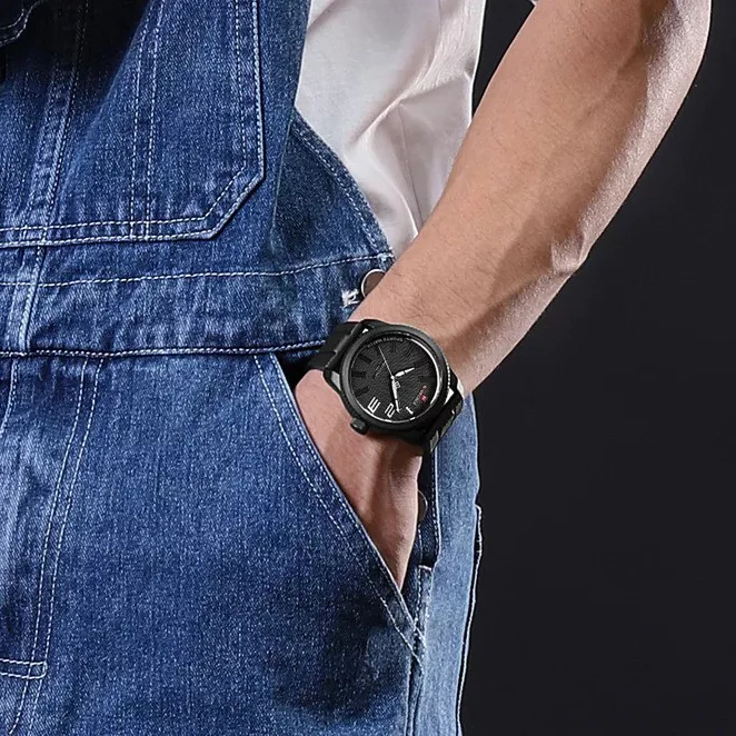 ساعت مچی عقربه‌ای مردانه  کوارتز نیوی فورس مدل nf9202