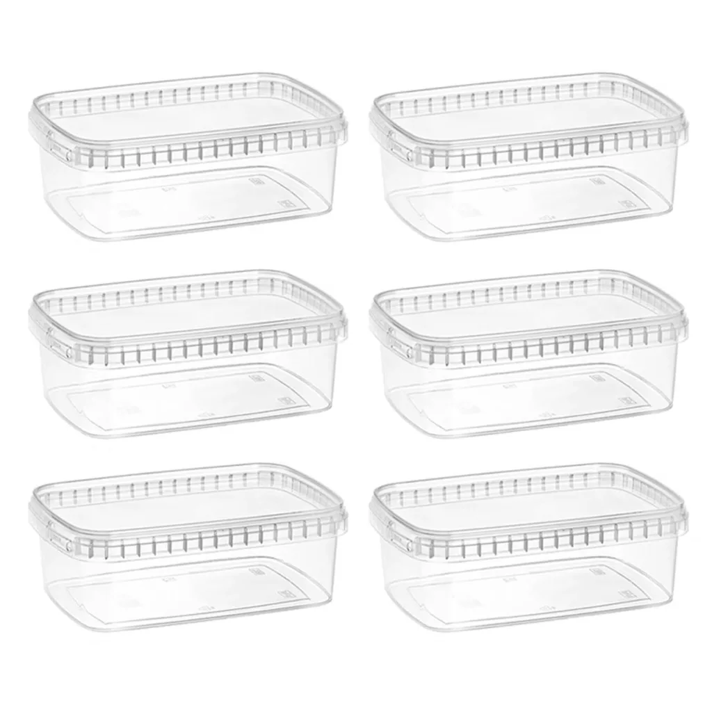 ظرف نگهدارنده مدل 1000cc بسته 6 عددی
