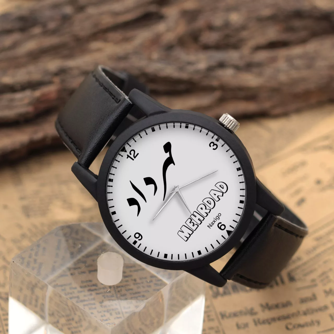 ساعت مچی عقربه ای مردانه ناکسیگو طرح مهرداد کد LF3318