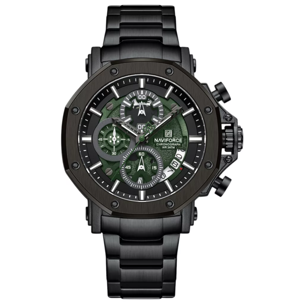 ساعت مچی عقربه‌ای کوارتز مردانه نیوی فورس مدل سه موتوره کد NF8065BS