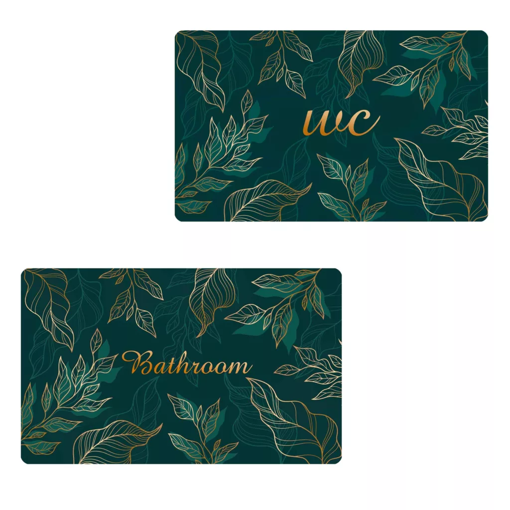 پادری طرح حمام و سرویس بهداشتی کد D41314 سایز 76×46 سانتی متر مجموعه دو عددی