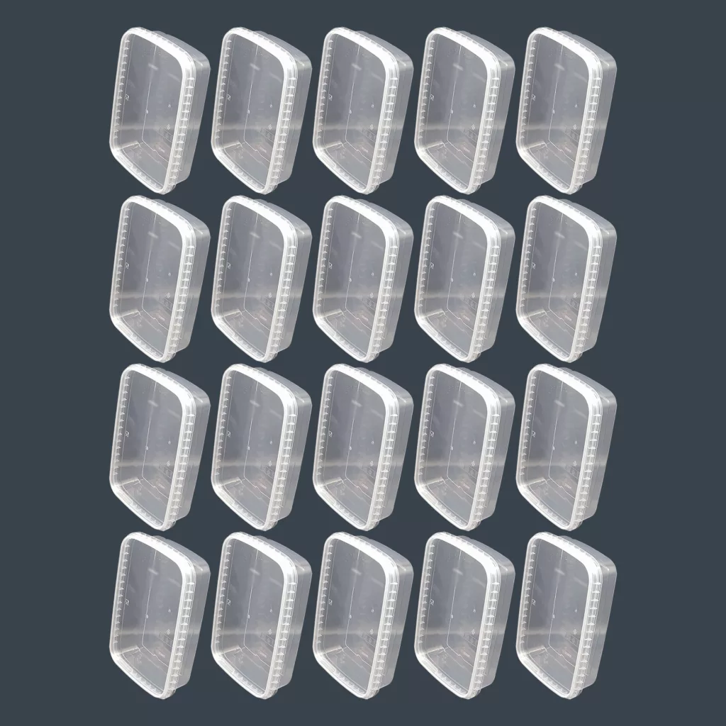 ظرف نگهدارنده مدل فریزری و مایکروویوی کد 0/7L بسته 20 عددی