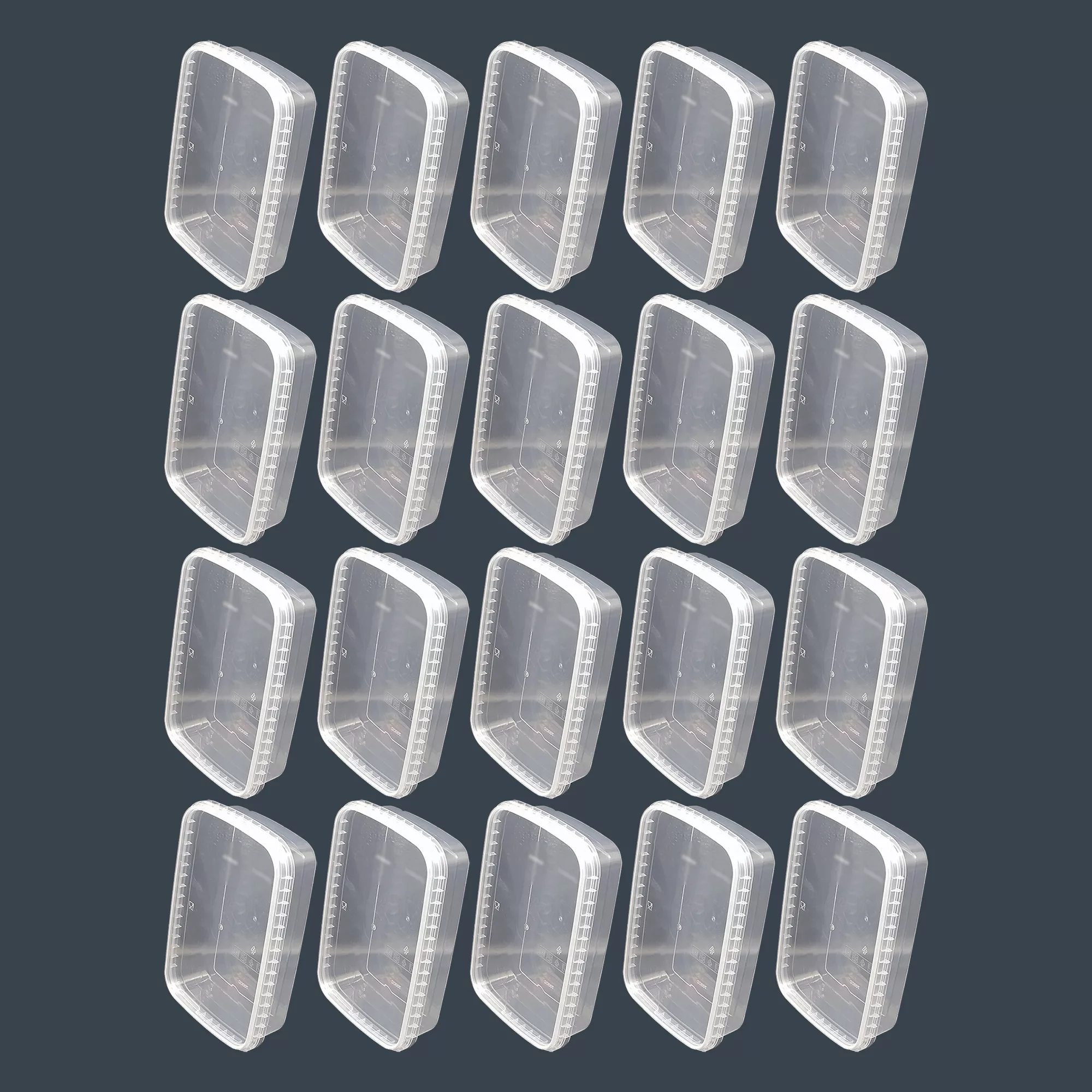 ظرف نگهدارنده مدل فریزری و مایکروویوی کد 0/7L بسته 20 عددی