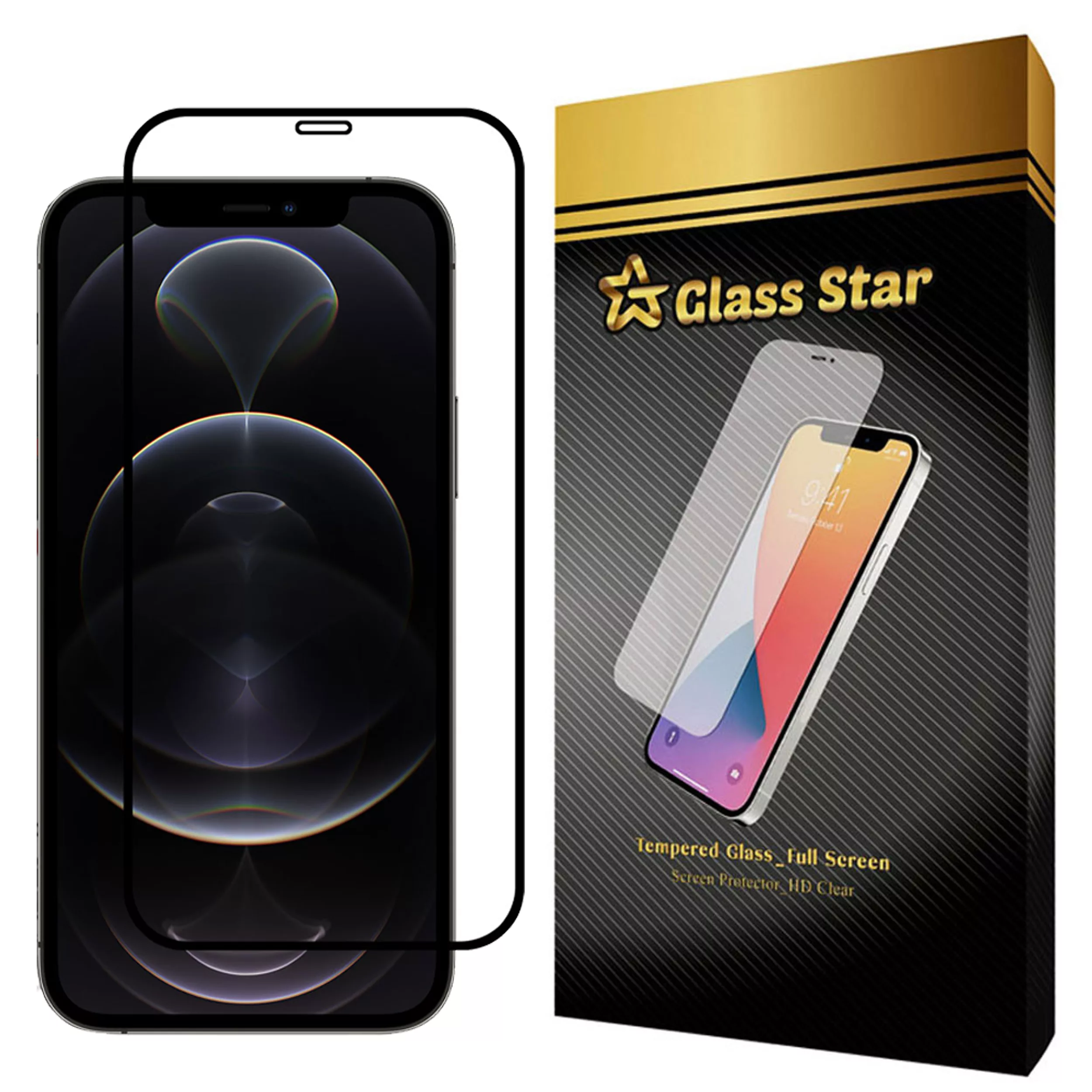 محافظ صفحه نمایش گلس استار مدل FGX مناسب برای گوشی موبایل اپل iPhone 12 mini