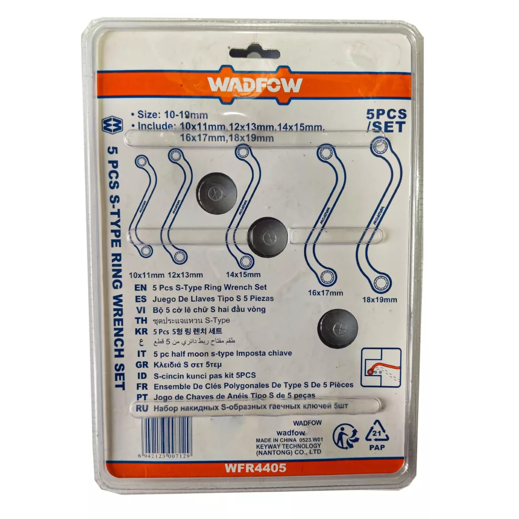 آچار دو سر رینگی وادفو مدل WFR4405 مجموعه 5 عددی