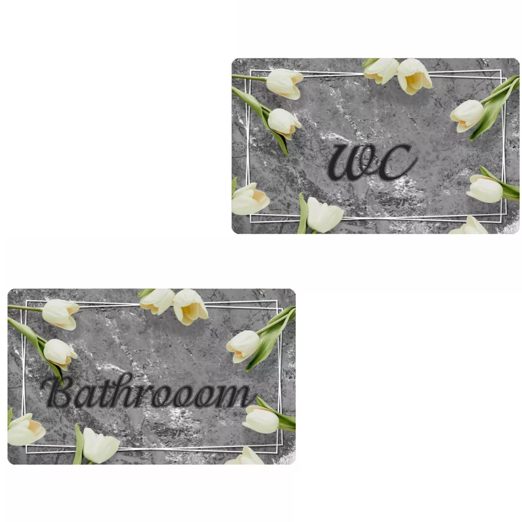 پادری مدل حمام رویه مخمل طرح ترک کد D.1920 مجموعه دو عددی