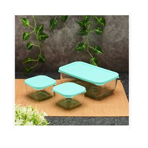 ظرف غذا پاشاباغچه مدل Snowbox کد 96881 بسته سه عددی