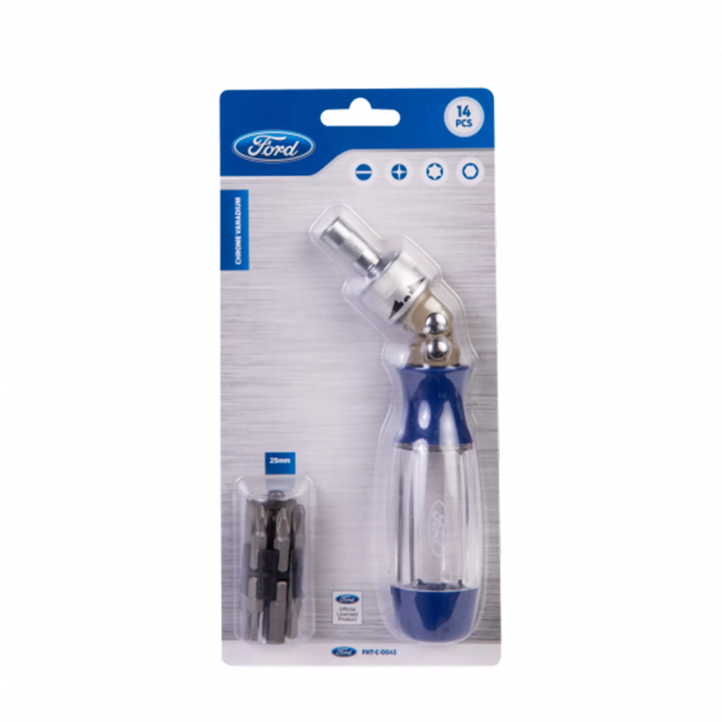 پیچ گوشتی فورد مدل FHT-C-0043 بسته 14 عددی