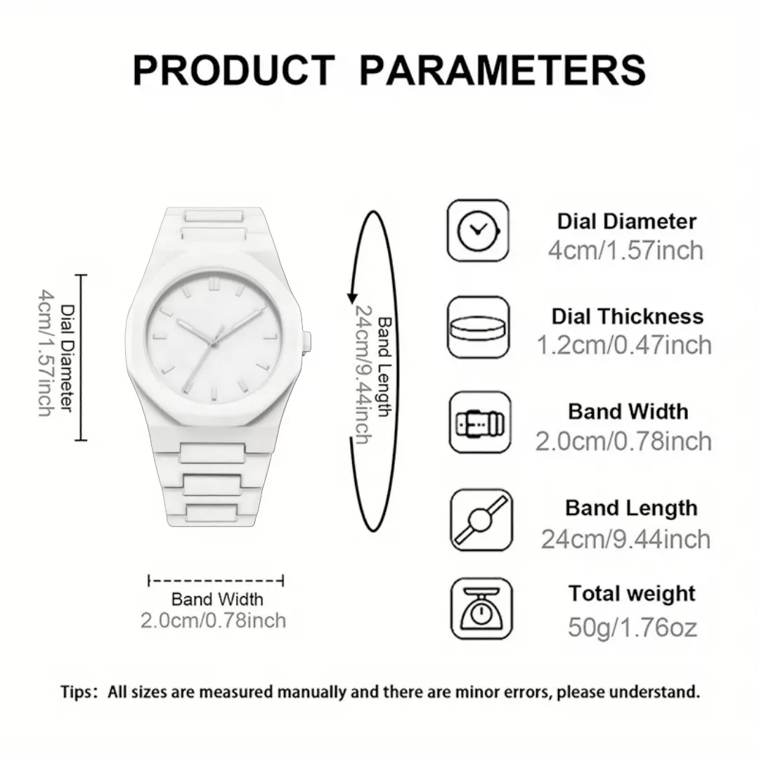 ساعت مچی عقربه‌ای کوارتز مردانه مدل کلاسیک بند سبک قفل مخفی کد ۱۲