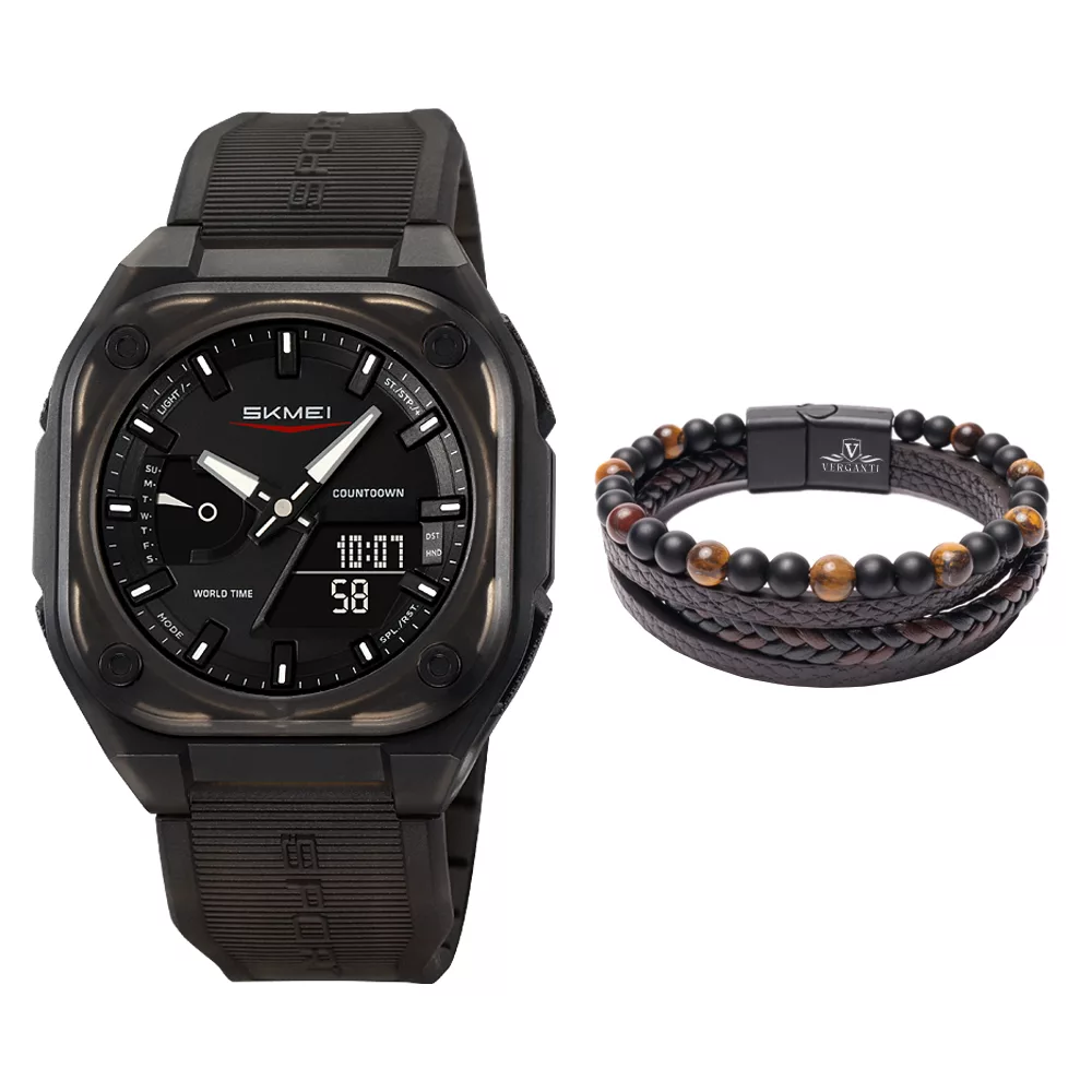 ساعت مچی دیجیتال مردانه اسکمی مدل 2328BK به همراه دستبند