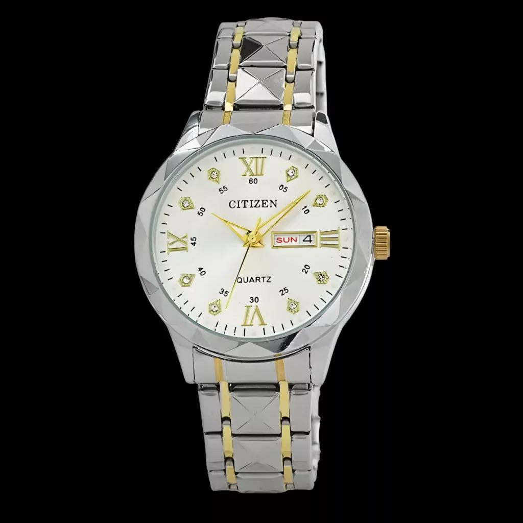 ساعت مچی عقربه‌ای کوارتز مردانه مدل دو تقویم ct_07