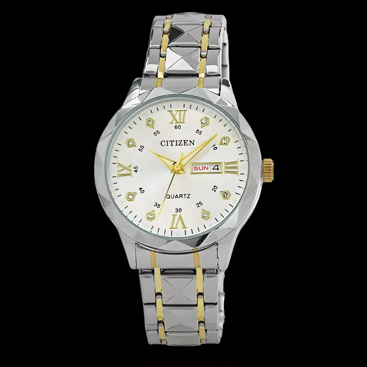 ساعت مچی عقربه‌ای کوارتز مردانه مدل دو تقویم ct_07