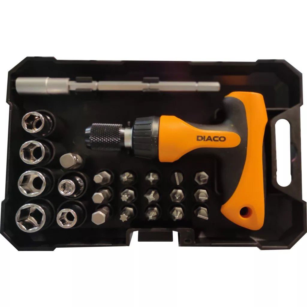 مجموعه 24 عددی پیچ گوشتی دیاکو جغجغه ای مدل 8848