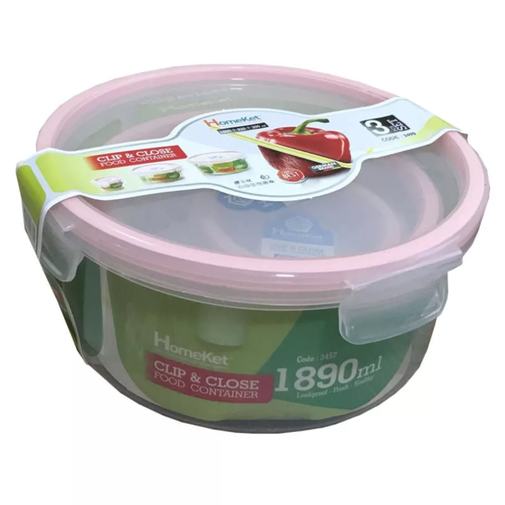 ظرف نگهدارنده هوم کت مدل گرد مجموعه 3 عددی