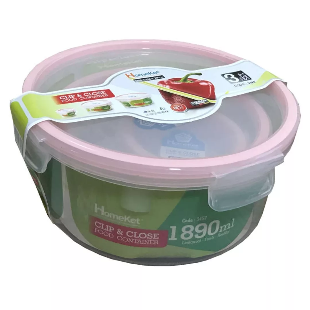 ظرف نگهدارنده هوم کت مدل گرد مجموعه 3 عددی